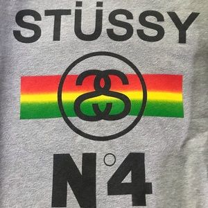 Stussy N°4 Fade Sweatshirt Sz M